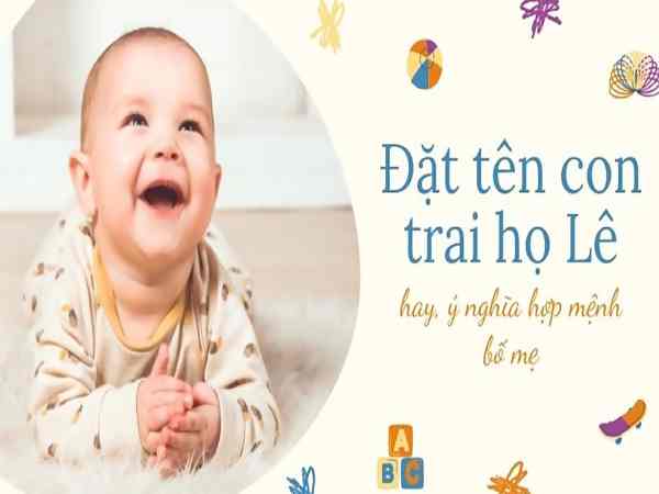 đặt tên con trai họ lê