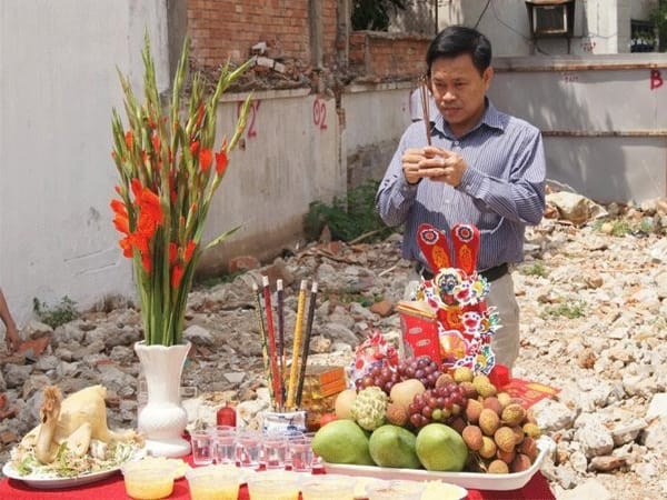 Văn khấn động thổ xây nhà chuẩn cổ truyền
